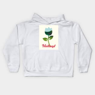 Holland Tulip Vacation art Kids Hoodie